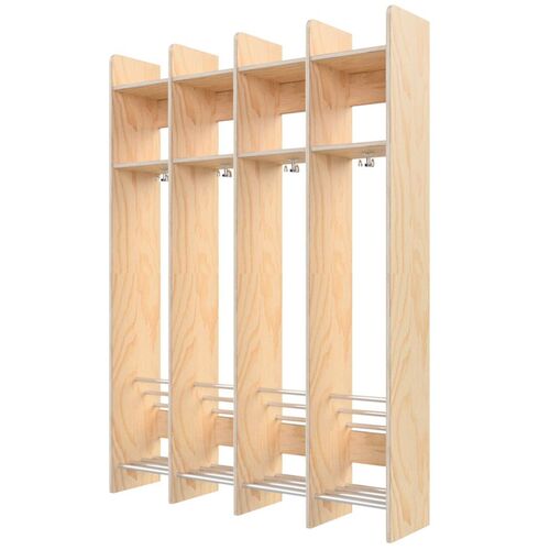 Bjørnegarderobe, vegghengt uten benk