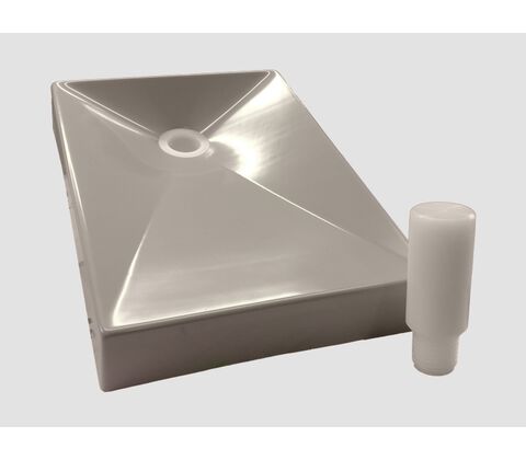 PVC trakt for kjemikalieavfallsbeholder
