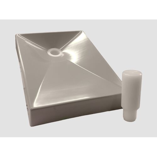 PVC trakt for kjemikalieavfallsbeholder